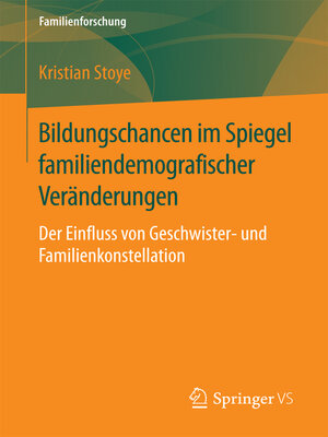 cover image of Bildungschancen im Spiegel familiendemografischer Veränderungen